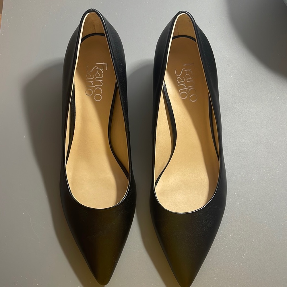 Franco Sarto Jesslyn block heel in black, 7.5